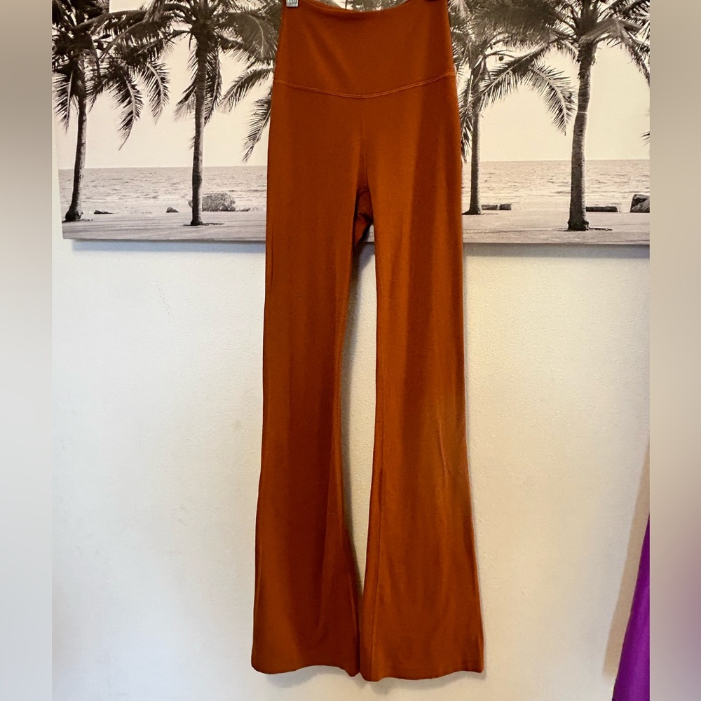 Lululemon groove flare SHR Super High Rise NULU leggings 0 Butternut Brown